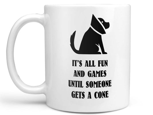 Fun and Games Dog Cone Coffee Mug