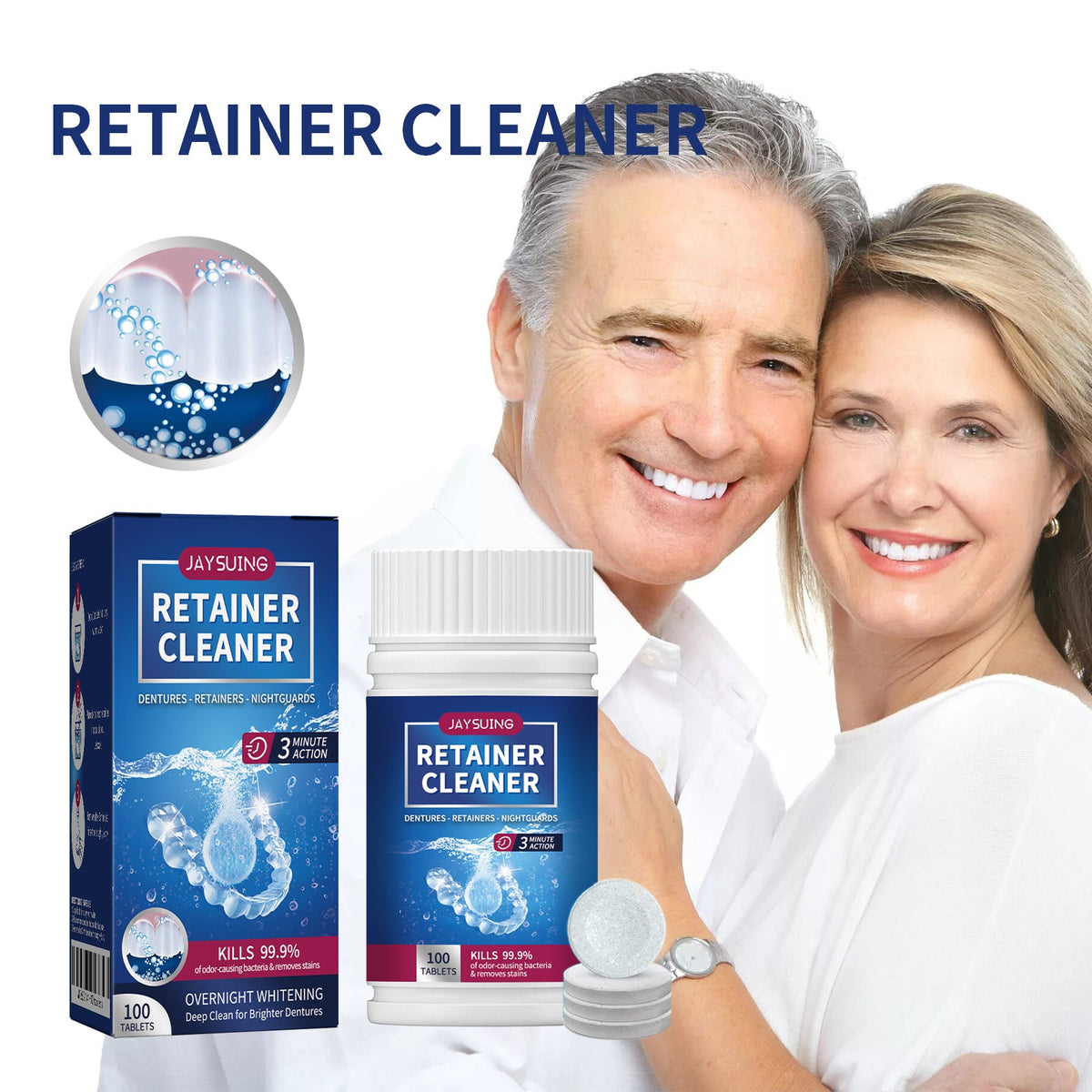Dental Implant Cleaning Tablets 1 00 Tablets Per Box Tri Light Beauty
