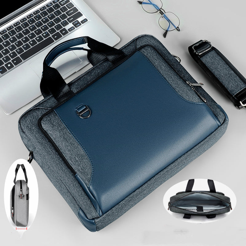 Laptop Bag Men's Handbag Briefcase Shockproof Pu Leather CJD