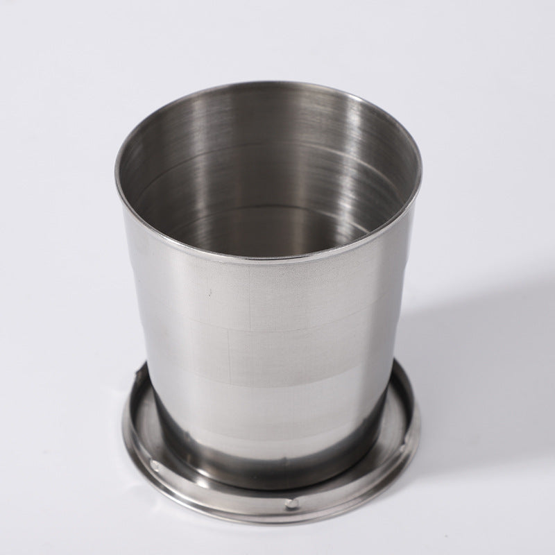 Stainless Steel Camping Folding Water Bottle & Cup LadyShow.Store