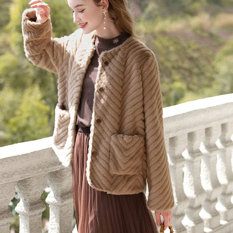 Furry Coat Women's Autumn And Winter Leisure Coat Best YouTube Store