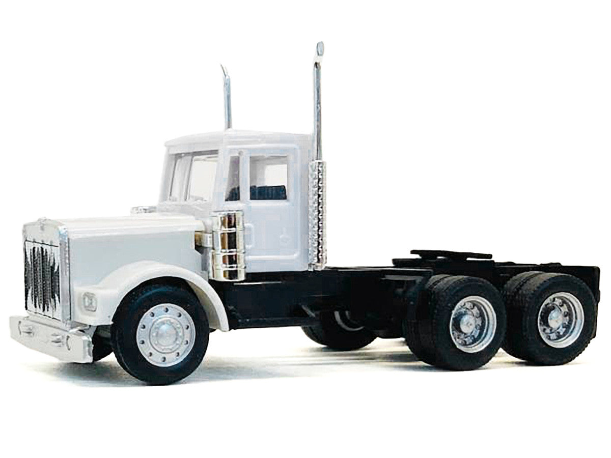 Kenworth W900 Short Day Cab White 1/87 (HO) Plastic Model Car by Promotex LuxuryLifeWay Online Store