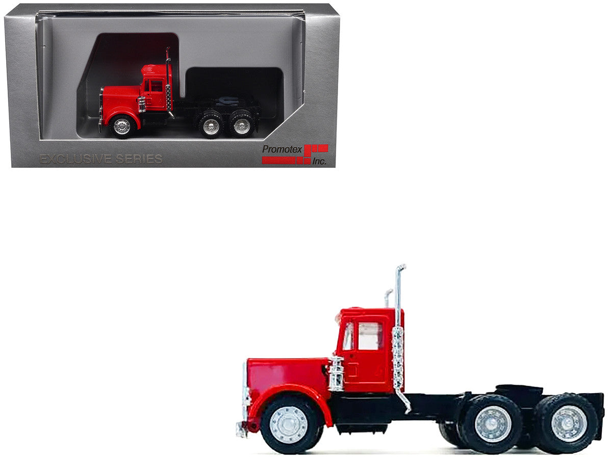 Peterbilt Short Day Cab Red 1/87 (HO) Plastic Model Car by Promotex LuxuryLifeWay Online Store