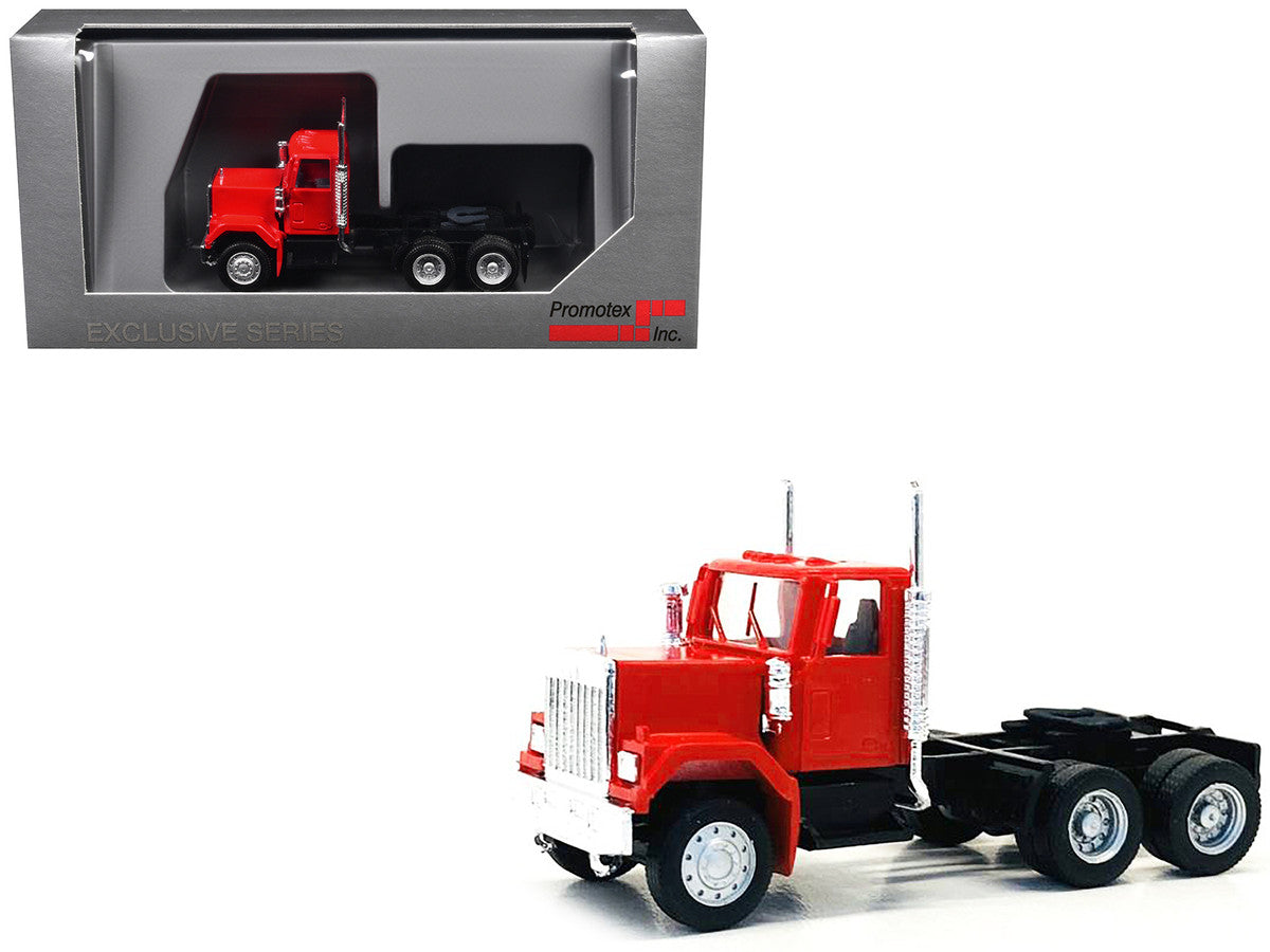 GMC Short Day Cab Red 1/87 (HO) Plastic Model Car by Promotex LuxuryLifeWay Online Store
