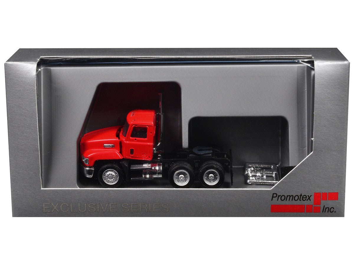 Mack 603 Short Day Cab Red 1/87 (HO) Plastic Model Car by Promotex LuxuryLifeWay Online Store