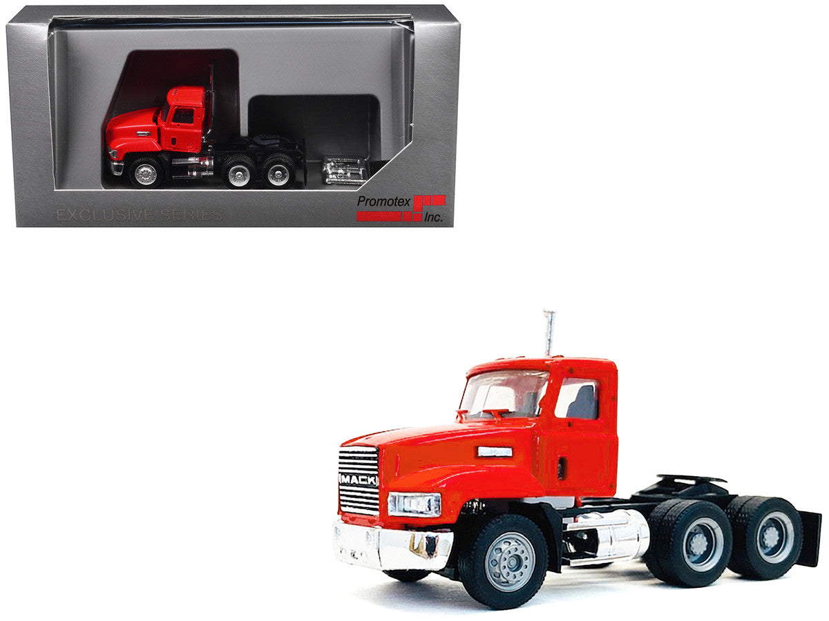 Mack 603 Short Day Cab Red 1/87 (HO) Plastic Model Car by Promotex LuxuryLifeWay Online Store