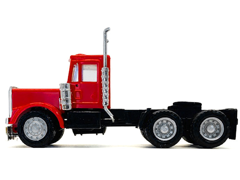 Kenworth W900 Short Day Cab "New Version" Red 1/87 (HO) Plastic Model Car by Promotex LuxuryLifeWay Online Store