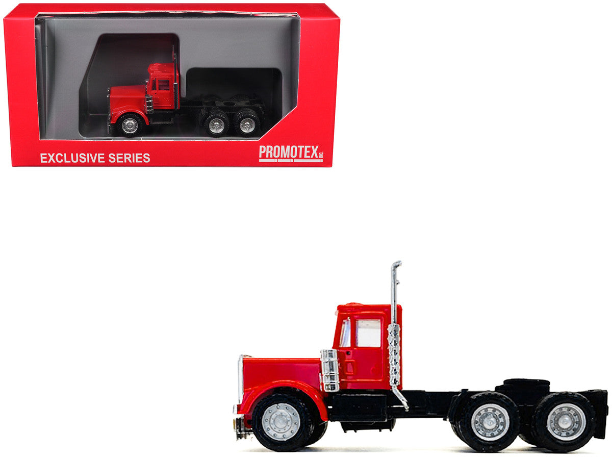 Kenworth W900 Short Day Cab "New Version" Red 1/87 (HO) Plastic Model Car by Promotex LuxuryLifeWay Online Store
