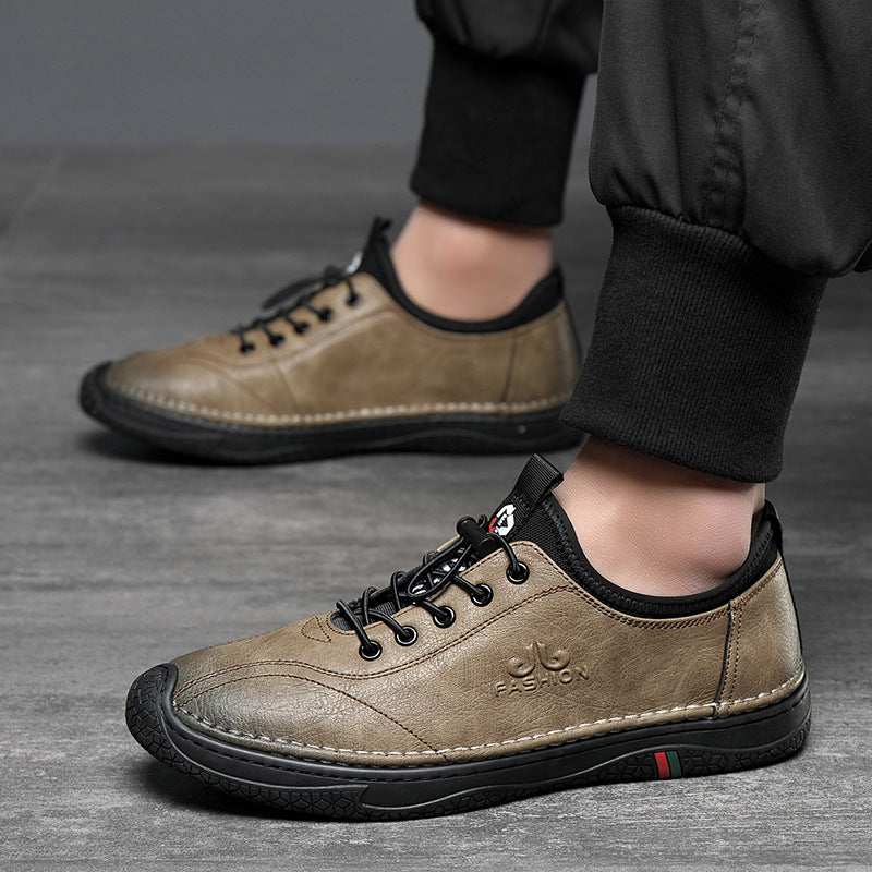 Men's Casual Shoes Men's Genuine Leather Autumn New Low-cut Cowhide Shoes