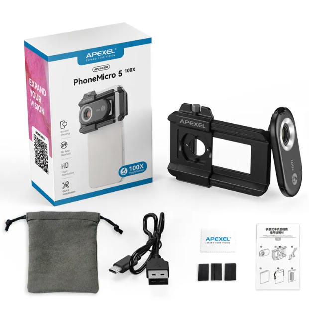 Portable Mobile Phone Microscope Pi-Mart