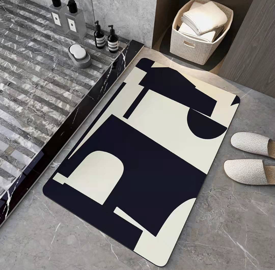 Soft Diatom Mud Floor Mat Bathroom Absorbent Non-slip