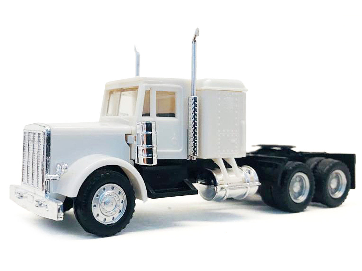 Peterbilt Sleeper Cab White 1/87 (HO) Plastic Model Car by Promotex LuxuryLifeWay Online Store