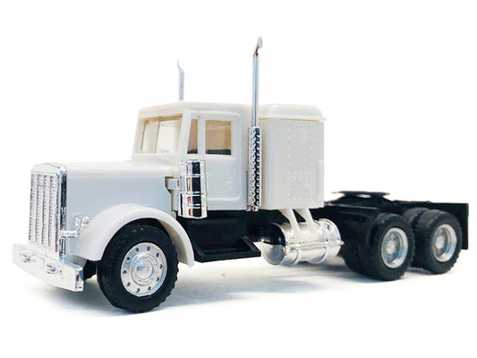 Peterbilt Sleeper Cab White 1/87 (HO) Plastic Model Car by Promotex LuxuryLifeWay Online Store