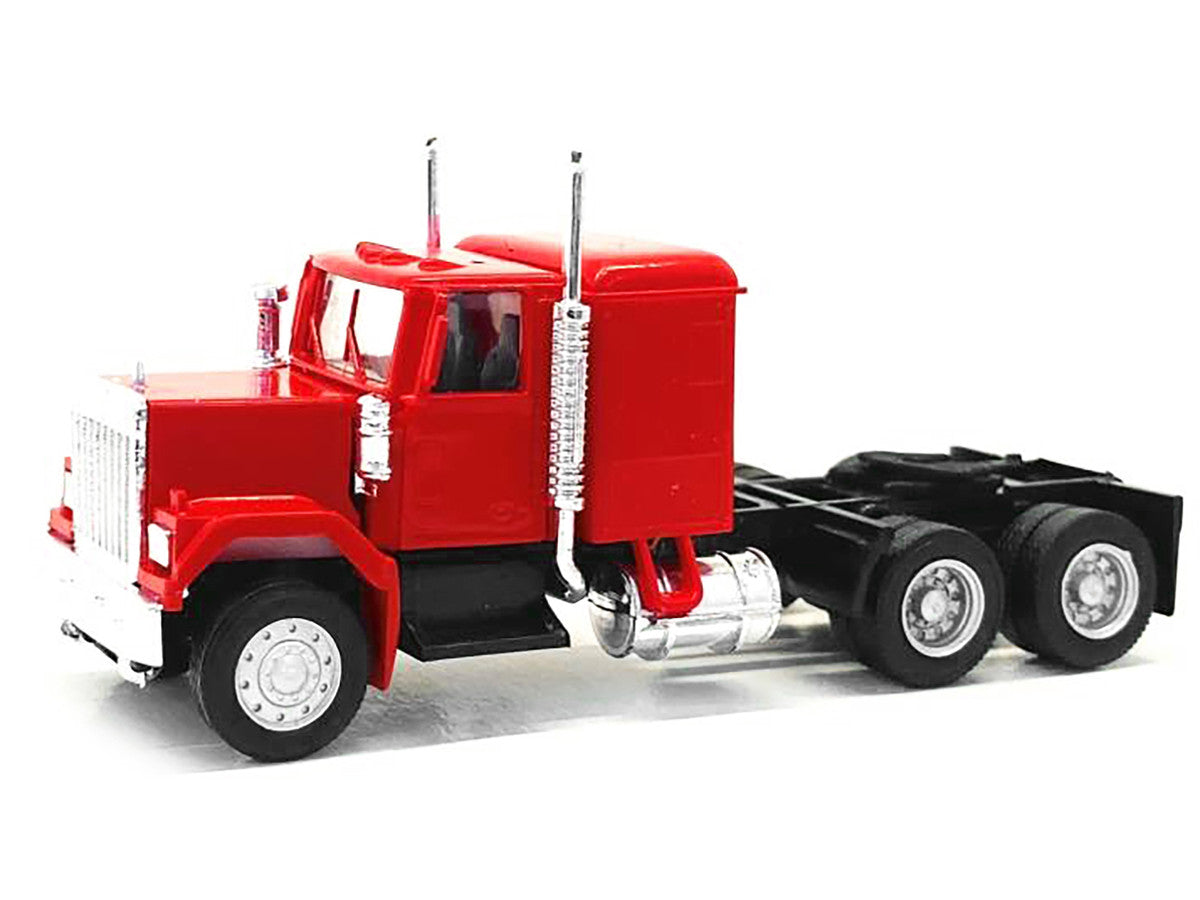 GMC Sleeper Cab Red 1/87 (HO) Plastic Model Car by Promotex LuxuryLifeWay Online Store