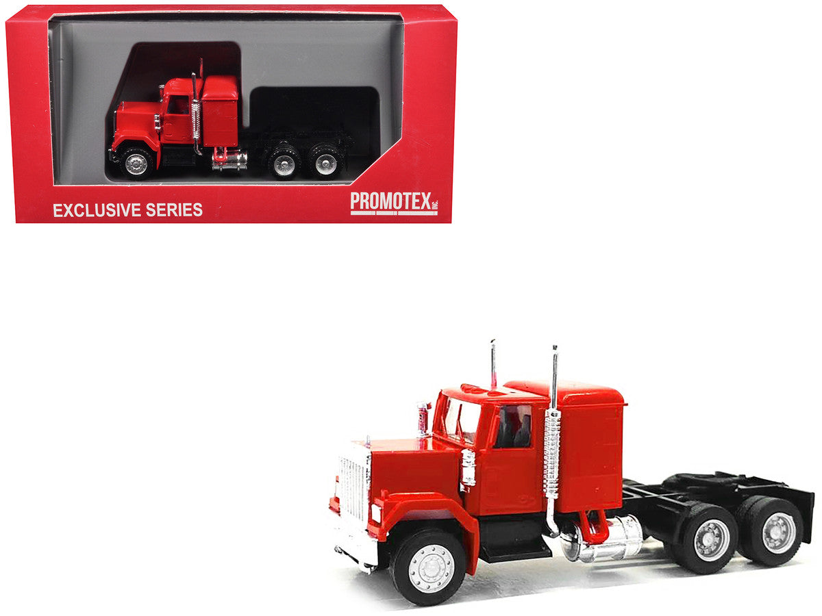 GMC Sleeper Cab Red 1/87 (HO) Plastic Model Car by Promotex LuxuryLifeWay Online Store