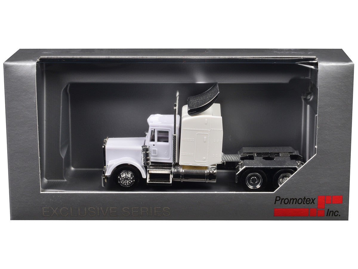 Kenworth W900 Sleeper Cab White 1/87 (HO) Plastic Model Car by Promotex LuxuryLifeWay Online Store