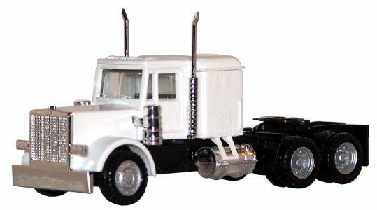 Peterbilt Long Tractor White 1/87 (HO) Plastic Model Car by Promotex LuxuryLifeWay Online Store