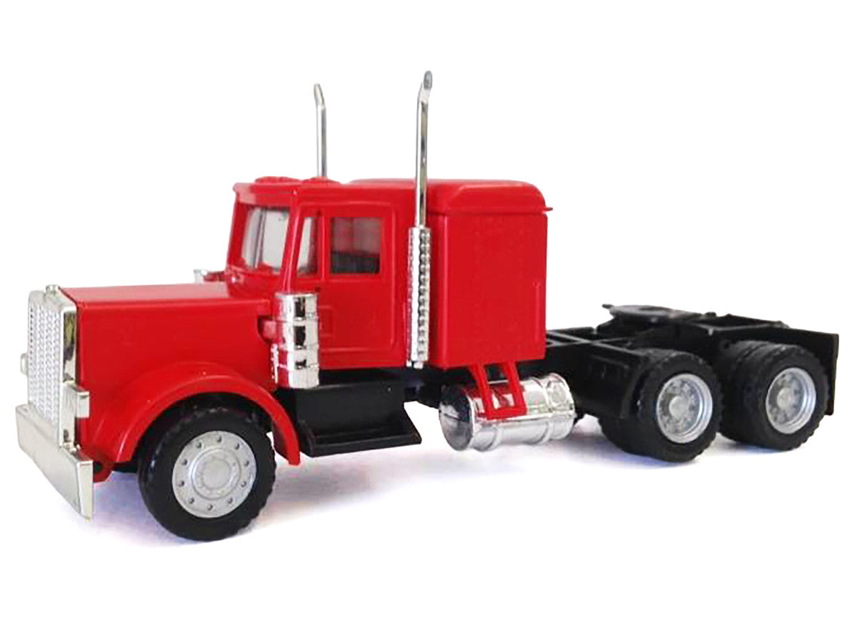 Peterbilt Long Tractor Red 1/87 (HO) Plastic Model Car by Promotex LuxuryLifeWay Online Store