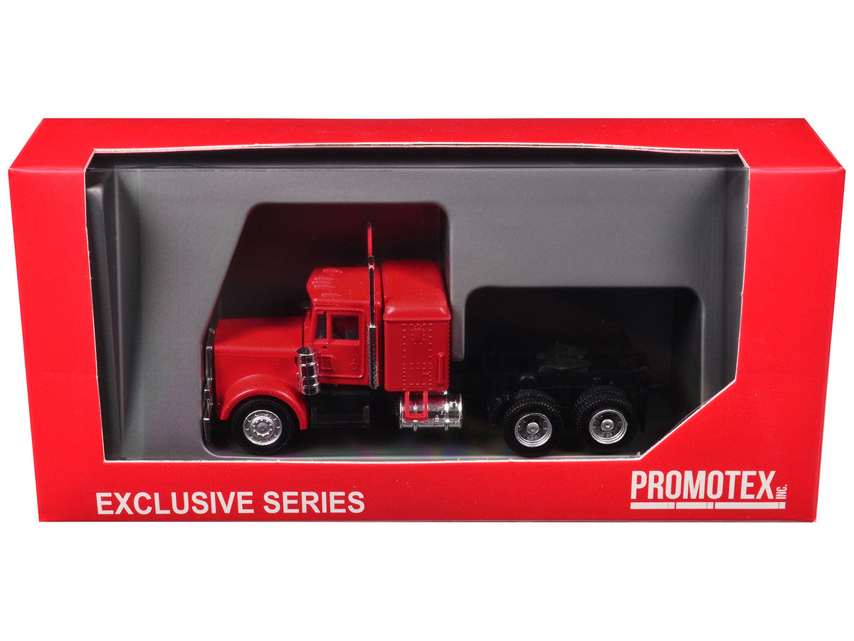 Peterbilt Long Tractor Red 1/87 (HO) Plastic Model Car by Promotex LuxuryLifeWay Online Store