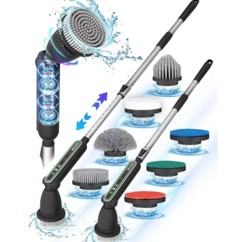 Electric Spin Scrubber with 7 Brush Heads LadyShow.Store