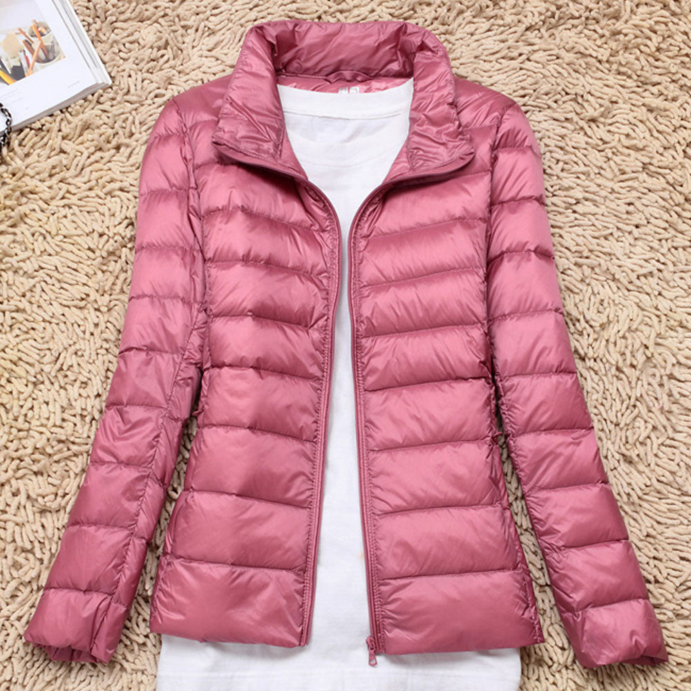 Women's Lightweight Short Stand Collar Down Jacket