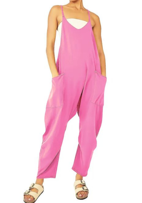 Women's Pocket Knit Jumpsuit Pi-Mart