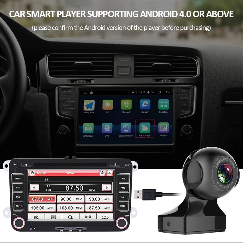 170° WiFi Dash Cam Recorder Car Camera HD 1080P Car DVR Vehicle Video G-Sensor Pi-Mart