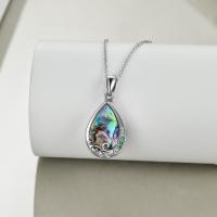 925 Silver Teardrop Urn Necklace for Ashes Retro Silver Necklace for Lover LadyShow.Store
