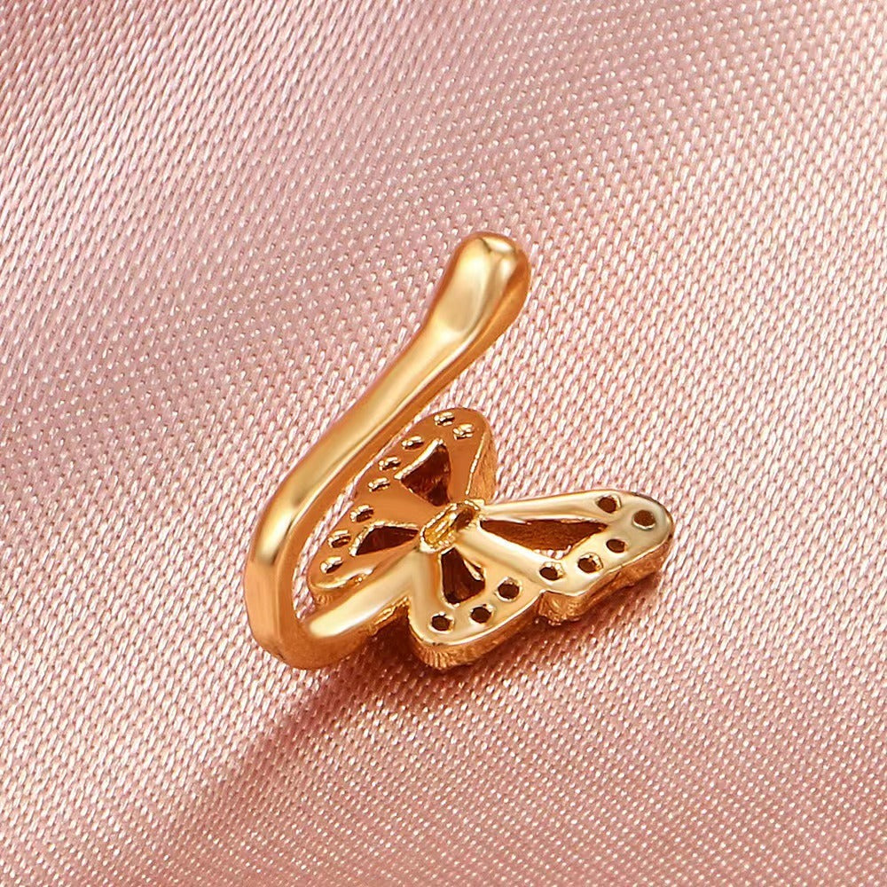 U-Shaped Butterfly Nose Ring LuxuryLifeWay Online Store