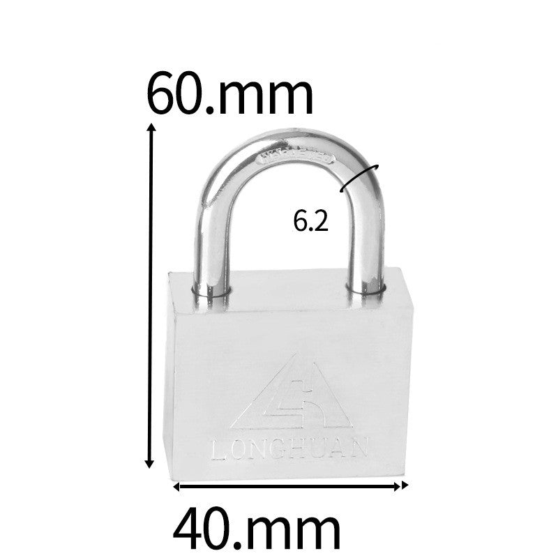 The Padlock Of The White Steel Electric Meter