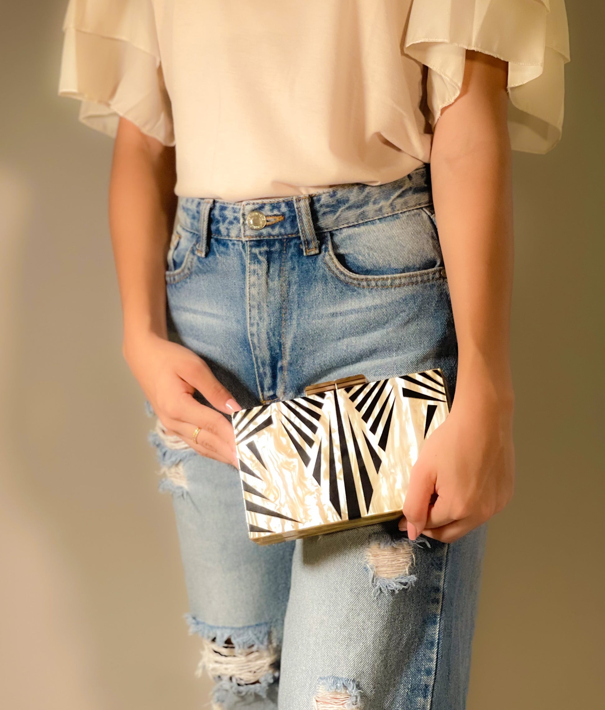 Luxe Clutch -Black LadyShow.Store