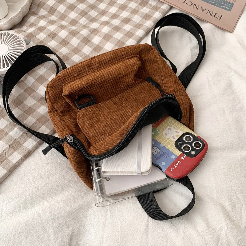 Women’s Corduroy Mini Backpack Pi-Mart