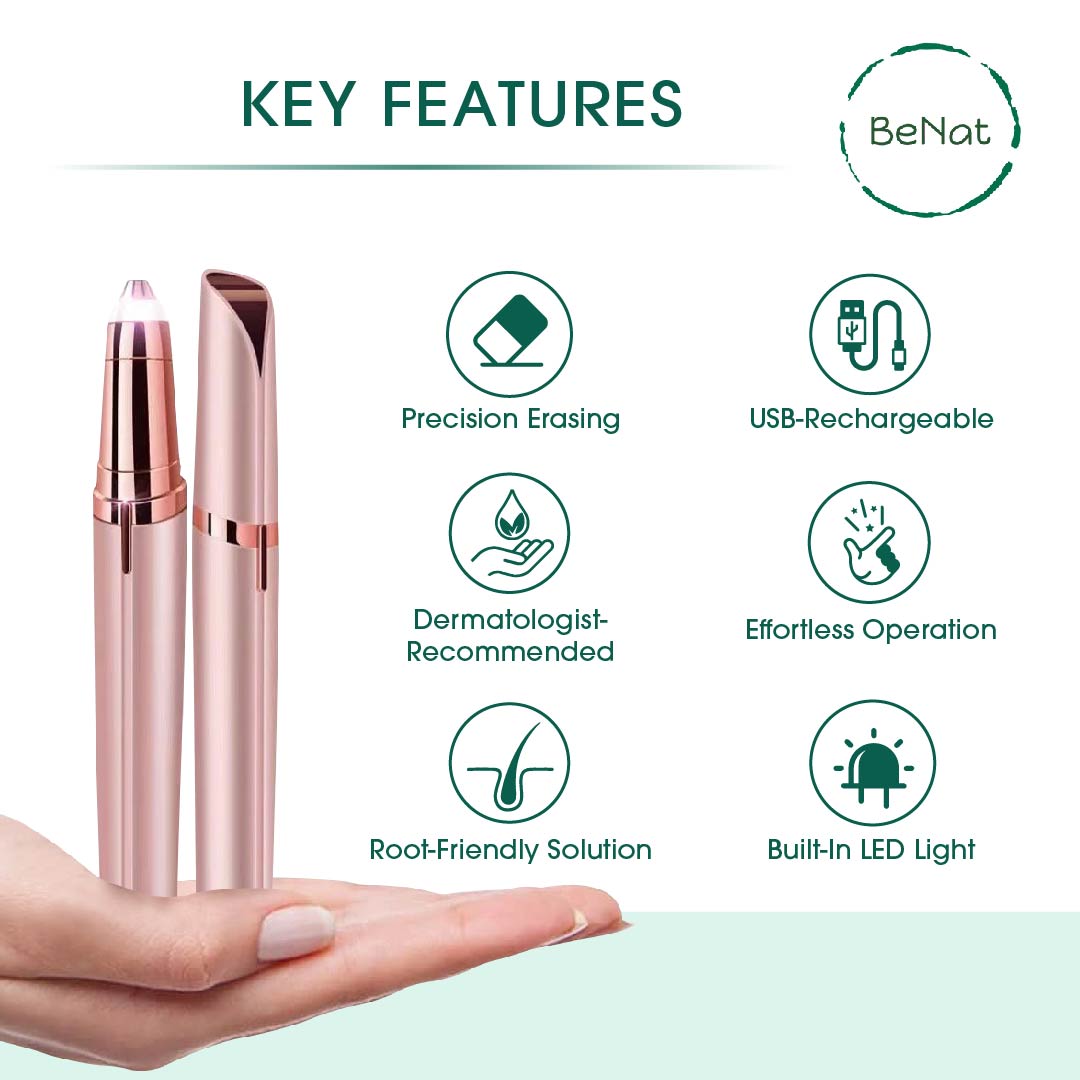 Rechargeable Facial + Eyebrow Hair Removers Set -2 Pack LuxuryLifeWay Online Store
