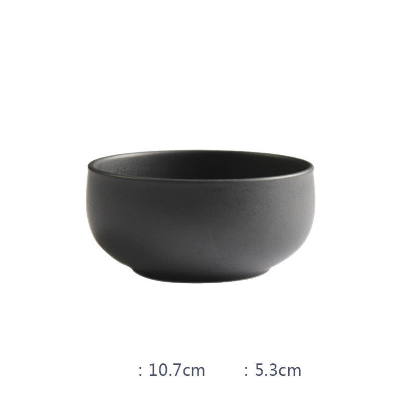 Nordic Ceramic Rice Bowl Steak Plate Deep  Household Tableware Dish Set LadyShow.Store