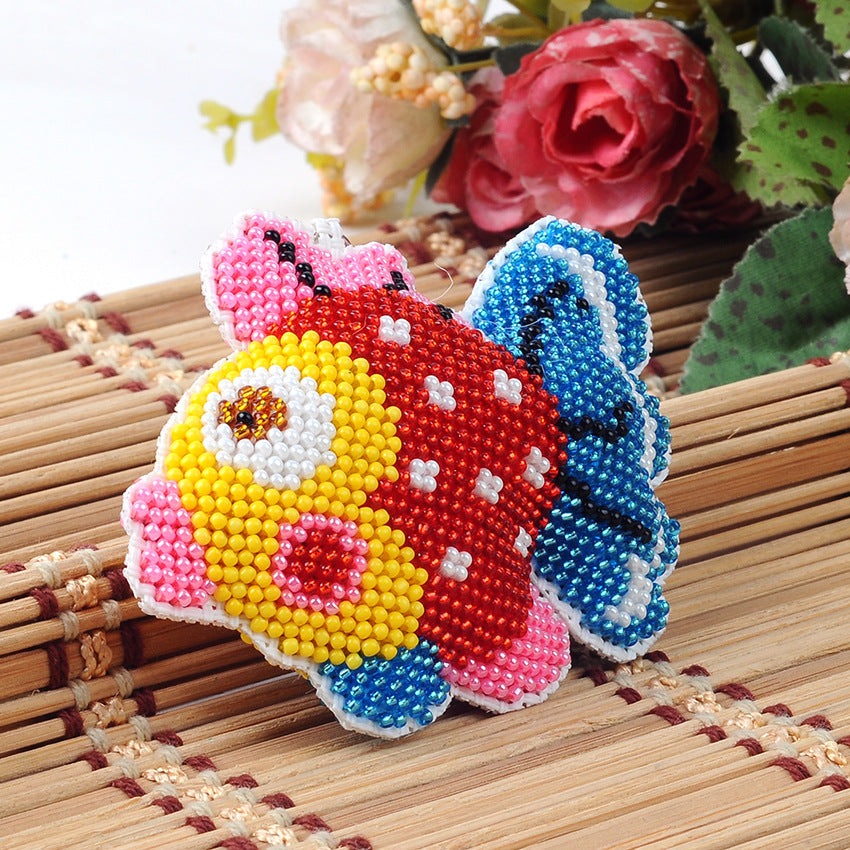 Cute Handmade DIY Full Beaded Keychain Pendant LadyShow.Store