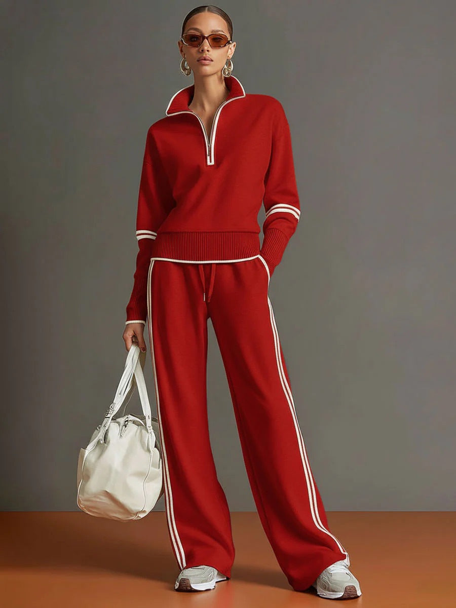 Women's Casual Fashionable Sports Long-Sleeve Suit NorixaFashion.com