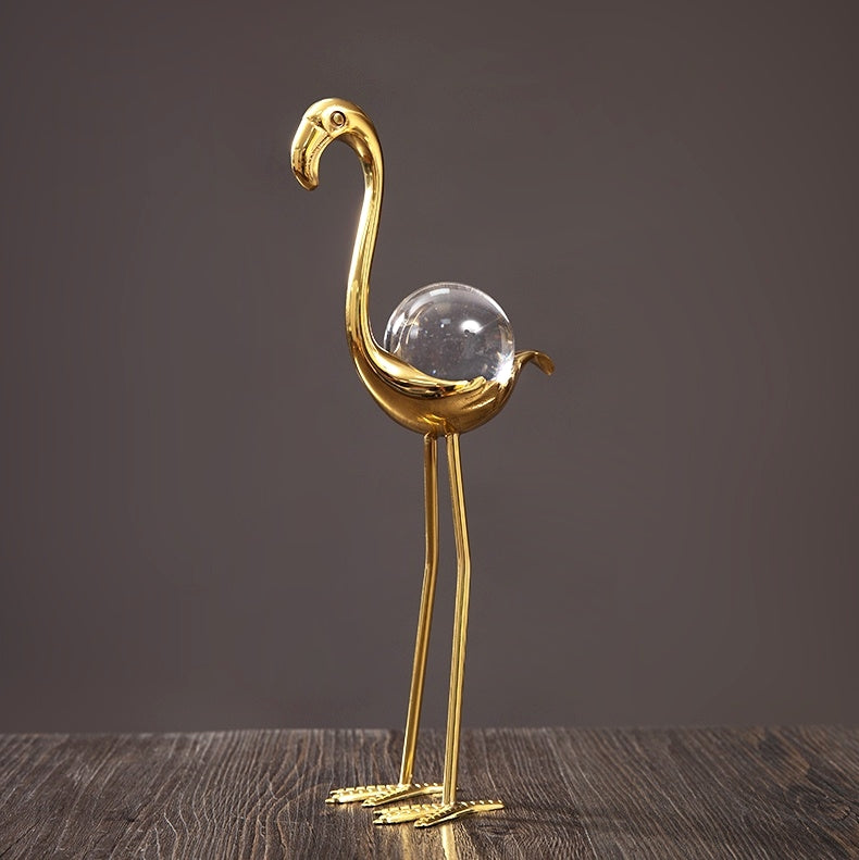 Flamingo Crystal Ball Light Luxury Home Decoration LuxuryLifeWay Online Store