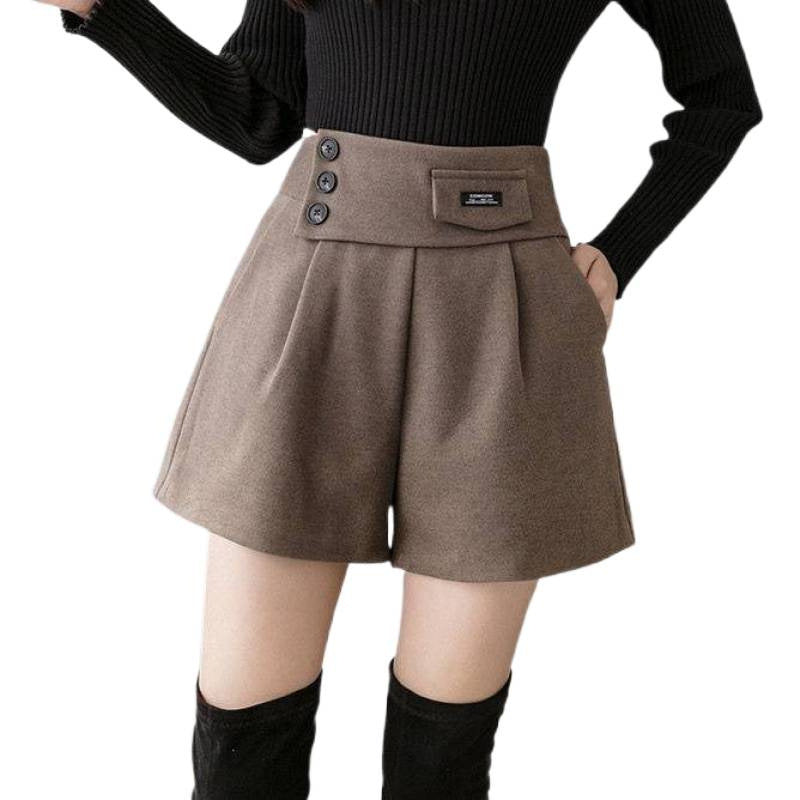 Women's Casual Thickened Wool Shorts LadyShow.Store