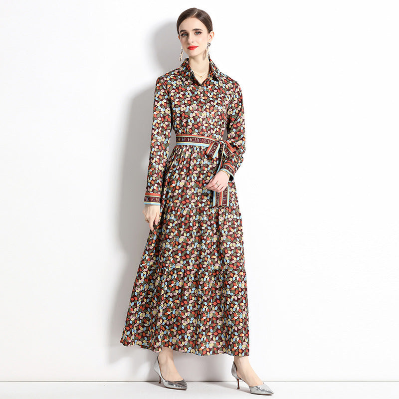 Slim-fit Positioning Printing Dress Women NorixaFashion.com