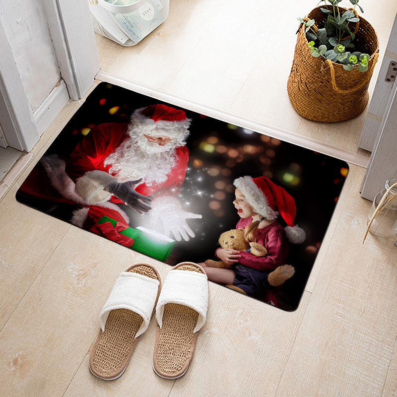 Christmas Floor Mat Bedroom Bathroom Home Absorbent Non-slip