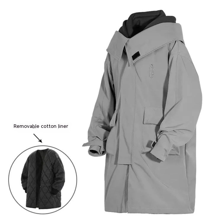 Casual Mid-Length Jacket for Men and Women Pi-Mart