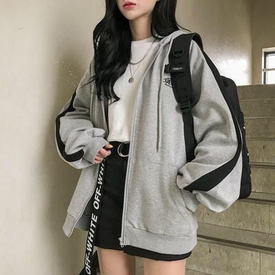 Student Sports Long Sleeved Jacket Grey