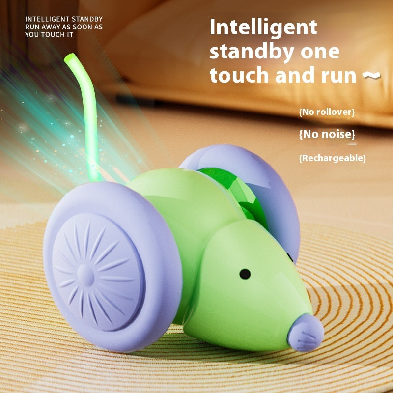 Pet Toys Interactive Cat Toy Electric Mouse Car - Automatic Teaser With Intelligent Obstacle Avoidance Pet Products Pets Fashion