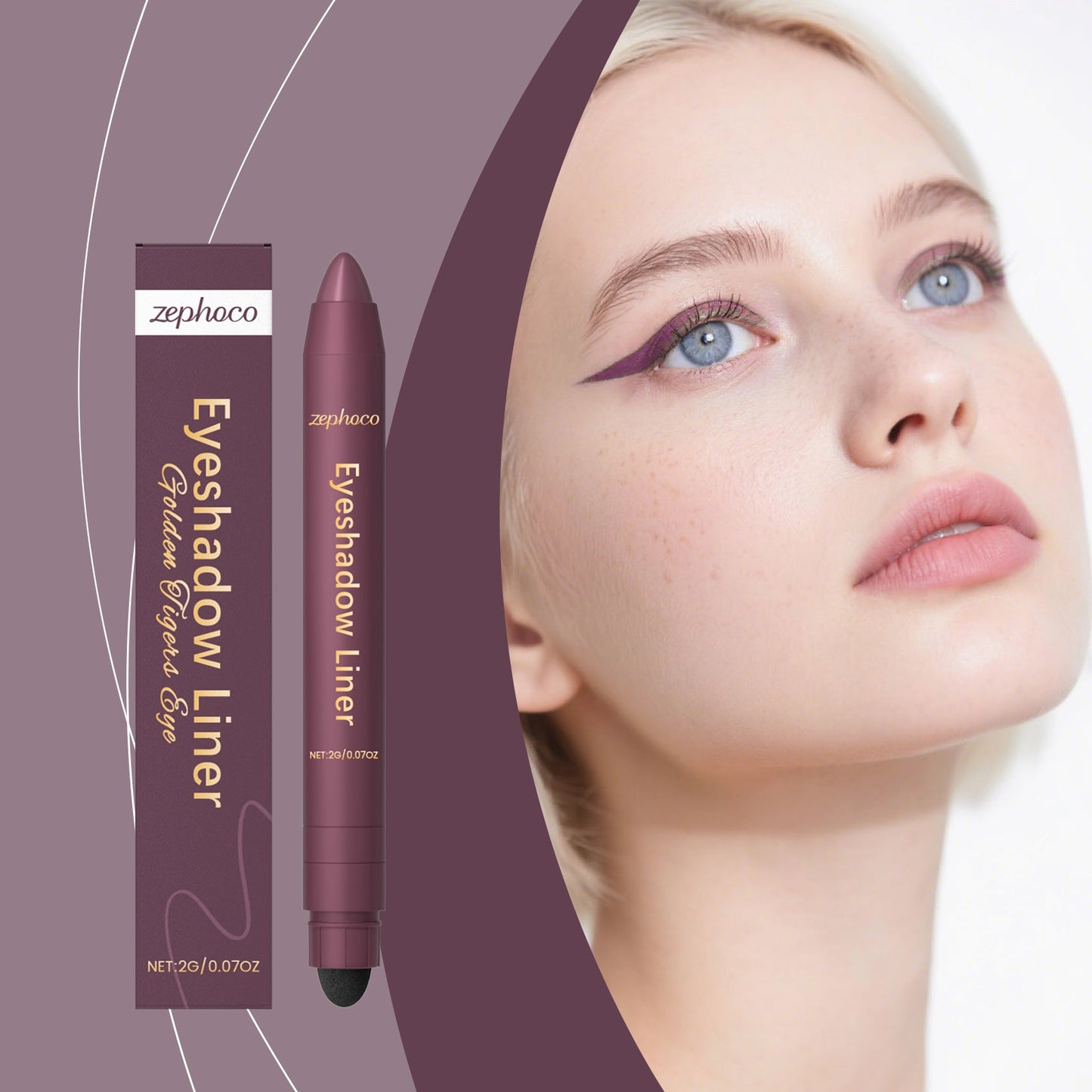 2-in-1 Eyeliner Pencil Golden Tiger's Eye Tri Light Beauty