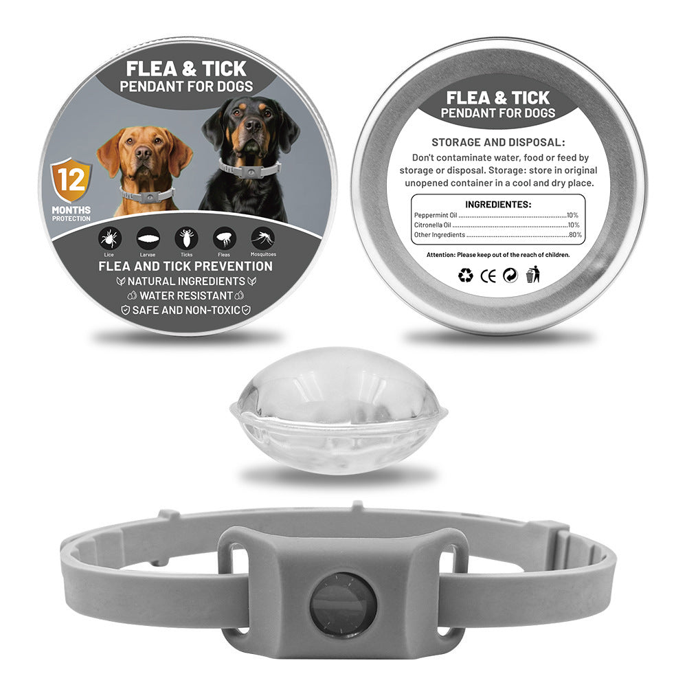 Pet Insect Repellent Button Collar Capsule Suit Pets Fashion
