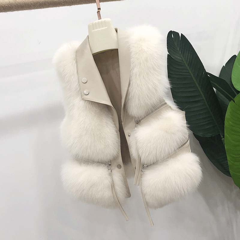 Women's Fashion Vest Fur Coat NorixaFashion.com