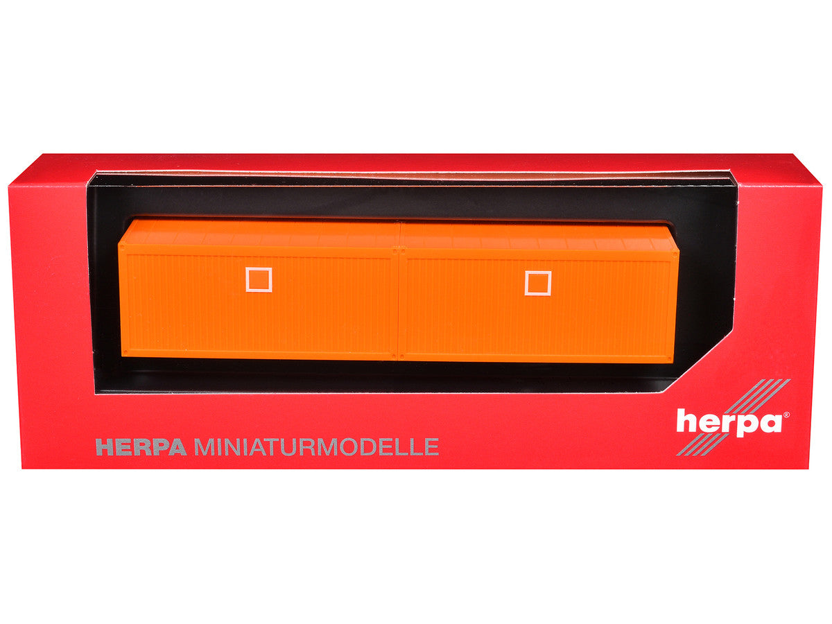 Mobile Offices Orange Set of 2 pieces 1/87 (HO) Plastic Model by Herpa LuxuryLifeWay Online Store