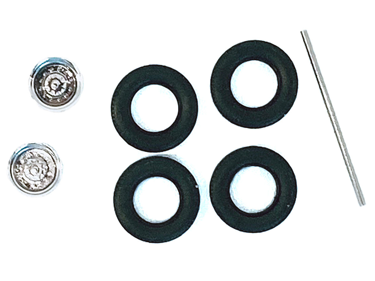 Rear Wheelset Planetary Chrome 1/87 (HO) Plastic Model by Promotex LuxuryLifeWay Online Store