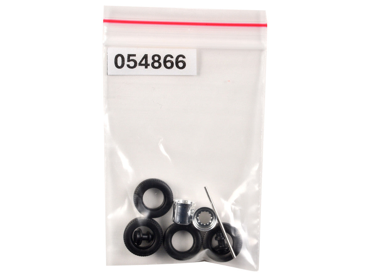 Rear Hypoid Wheelset Chrome 1/87 (HO) Plastic Model by Promotex LuxuryLifeWay Online Store