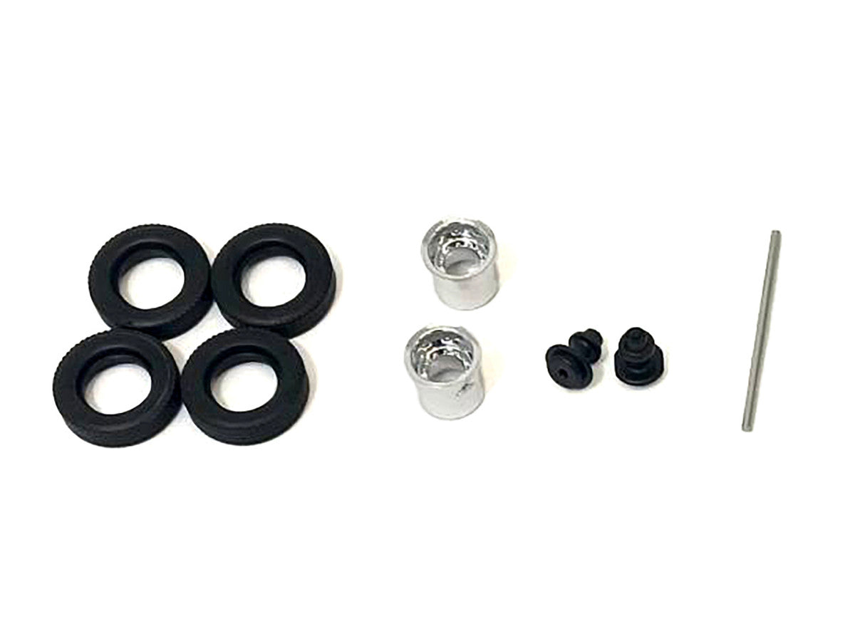 Rear Hypoid Wheelset Chrome 1/87 (HO) Plastic Model by Promotex LuxuryLifeWay Online Store